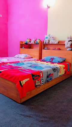 kids stylish beds with racks