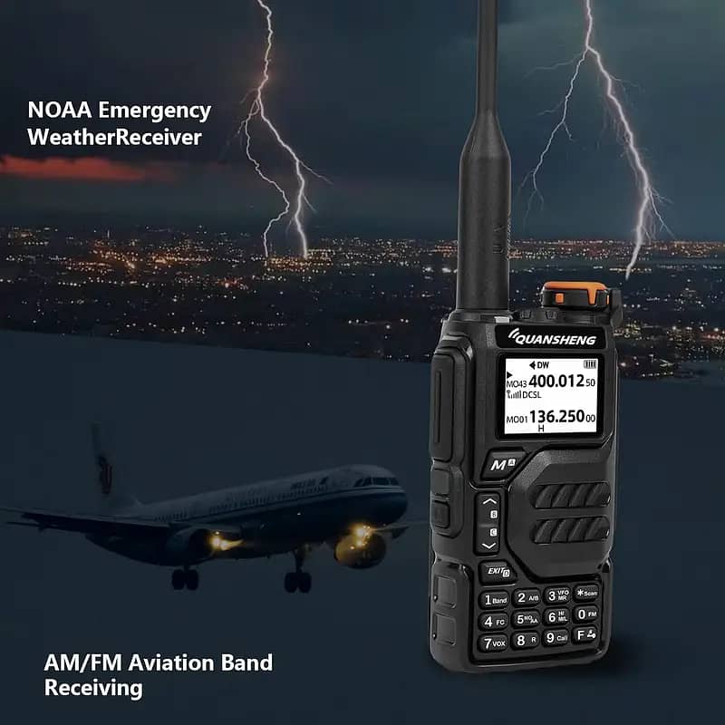 Quansheng K5 Walkie Talkies Dual + Air Band Encrypted & Digital Radio 2