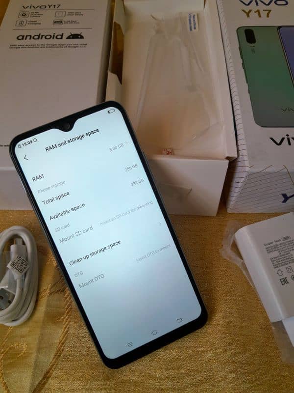 vivo y17* 8/256GB box charger new [03066655410] 6