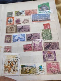 Pakistan new and old postage stamps