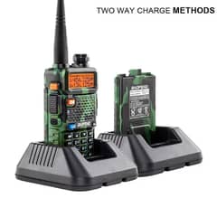 UV 5R Walkie Talkies dual band long range 5watt Commando Style Walkie