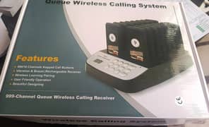 Wireless Paging System Call Coaster Pager Queue Calling System 16-Pcs