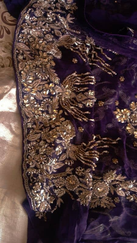 3 PC full heavy dark purple suit 5