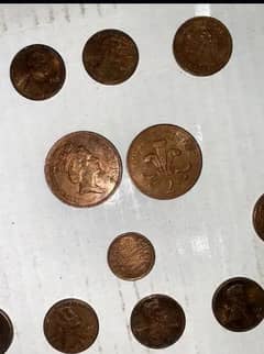 There are many old and valuable coins.