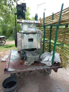 Sugarcane machine Ganna machine with chingchi rickshaw all set up