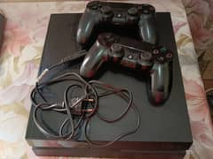 Playstation 4, 500 GB, With Power Cable and 2 Pcs Duol Shock For Sale