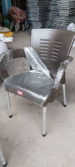 plastic chair and table