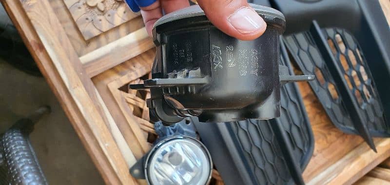 Honda Civic X Bumper Fog Lamp Cover + Fog Lamps 4