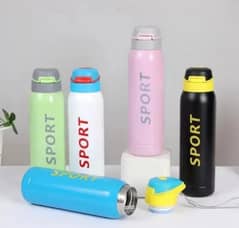 500ml Thermal Water Bottle With Straw | Leak_Proof For Gym & Sports