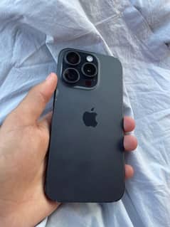 Iphone 15 pro Black titanium With Box And accessories