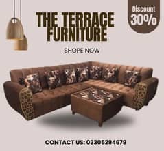 Lounge style L shape outstanding sofa set