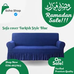 Sofa Cover Turkish Style Stretchable Premium Mesh Fabric Fitted 3 Sea