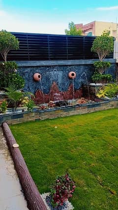 water Fall fountain Wall design and concrete art