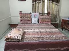 DOUBLE BED WITH MATRESS USED FOR SALE