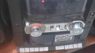 original Panasonic double cassette player