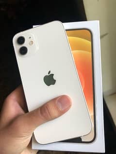 iPhone 12 with box 85 health jv 64 10/10 condition exchange possible