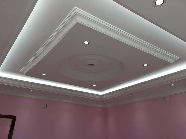 gypsum ceiling/ ceiling /glass partition/office pop ceiling/drywall 4