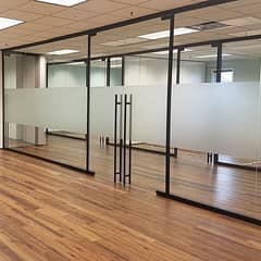 glass partition/gypsum board partition/partition work/glass work