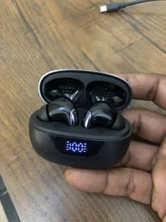 Ronin R-7010 Bluetooth Earbuds Black ANC Headphone