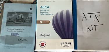 ACCA - CLASS NOTES + BOOKS + EXAM KIT