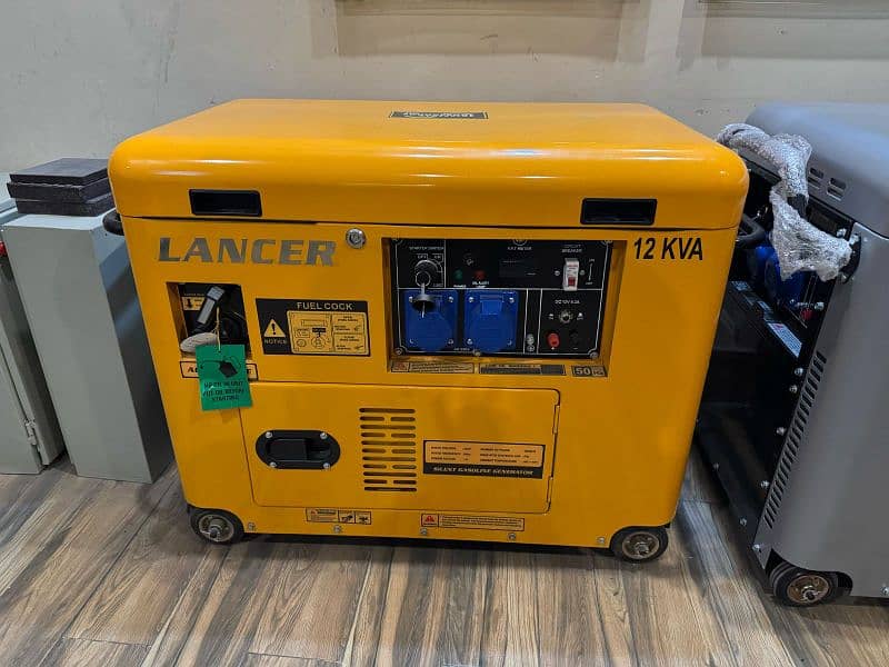 Generator 10 12 14Kva Lancer Gas Patrol Sound less New use 2 Ac 1