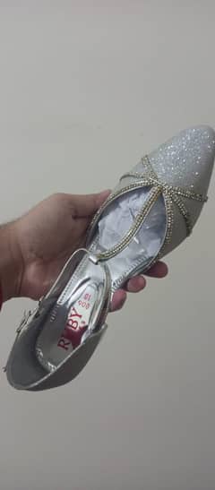 Wedding Heels by Ruby, Premium Silver, Size 10