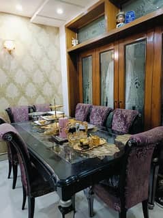 Dining Set purple 8 Chairs