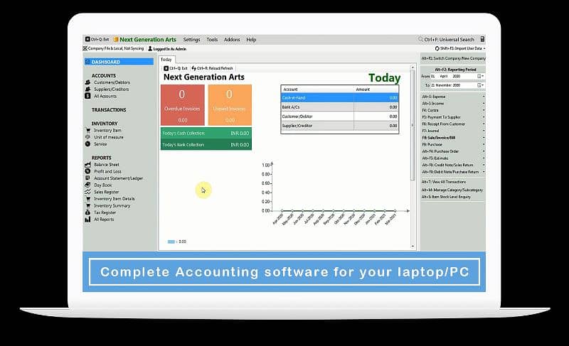 Book Keeper Accounting ERP + Point of Sale Software Windows Computer 1