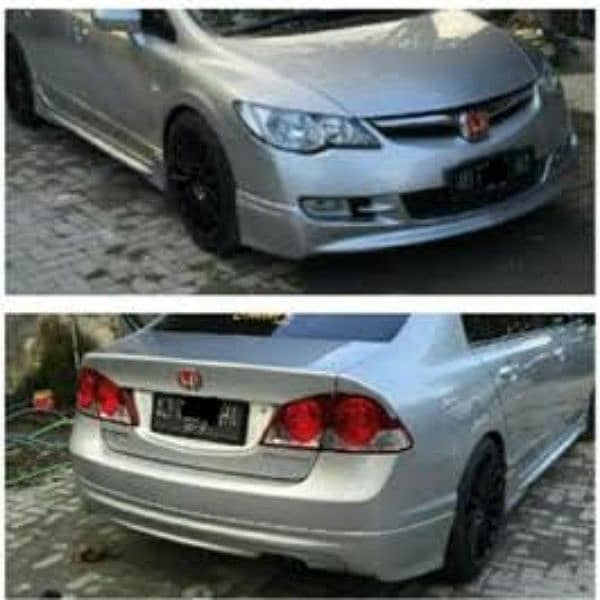 Honda civic reborn 2007 body kit abs plastic china 0