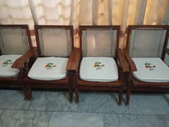 Wooden chairs