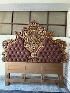 Wooden Bed With Side Tables & Mattress for sale in Islamabad