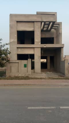 Grey Structure 5 Marla House For Sale In Sector F Bahria Town Lahore