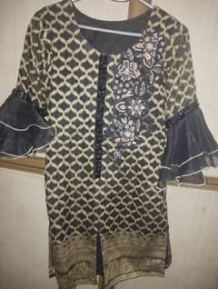 GulAhmed organza Stitched shirt