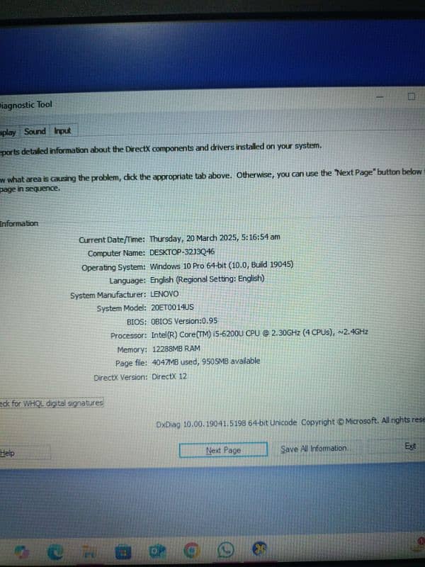 Lenovo Thinkpad E460 I5 6th Generation 4