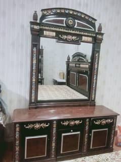 showcase and dressing table