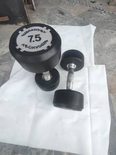 techvogym dumbbells and lifefitness plates