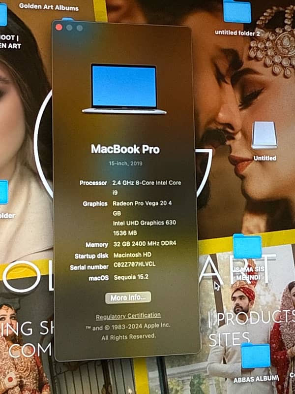 Macbook Pro 2019 1Tb 32Gb 15.4’ 1