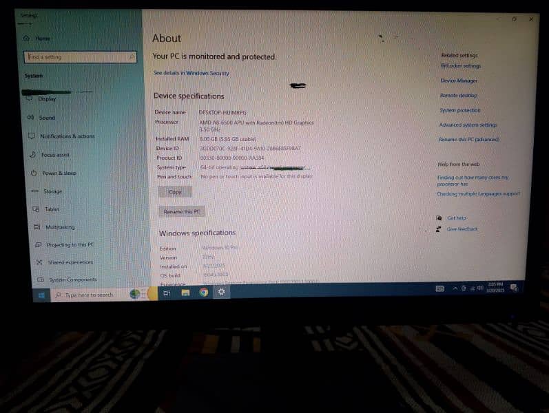 HP AMD A8 6500 CPU 2