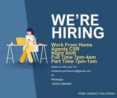 Work From Home Fronters Required