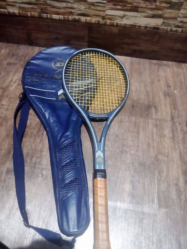 racket tennis tennis ball Dunlop and bhs 10