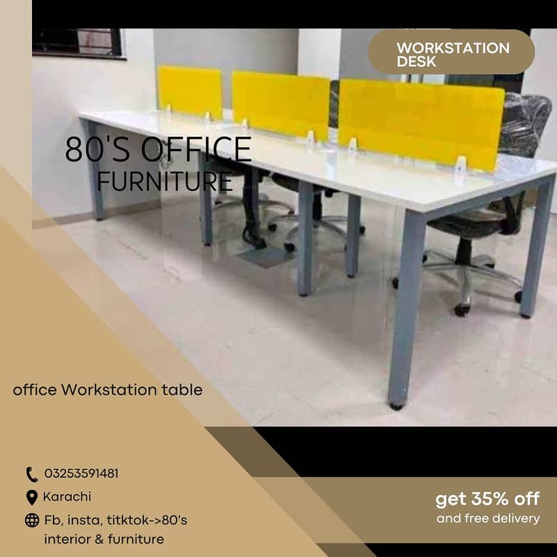 New office table, Workstation, Cubicle, Conference & Executive table 16