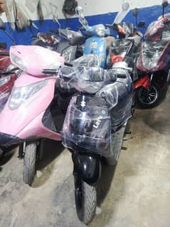 scooties available electronic and petrol