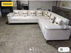 L shape sofa set 7.5 seats