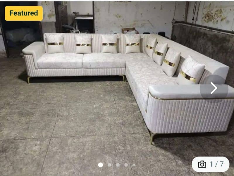L shape sofa set 7.5 seats 0
