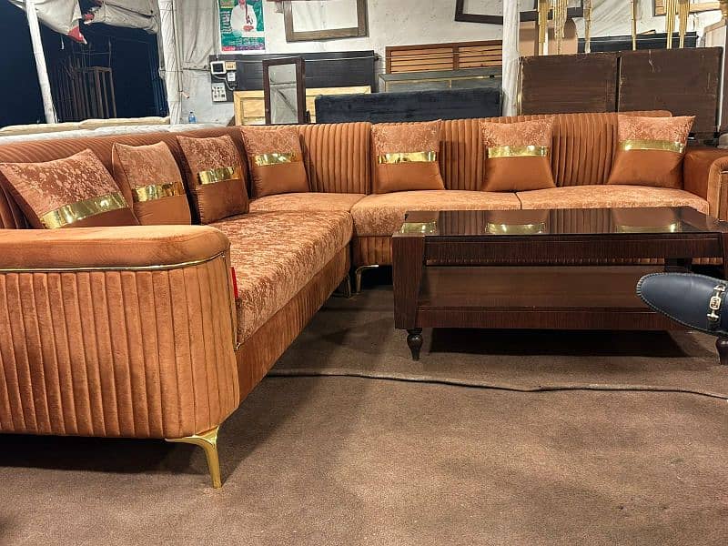 L shape sofa set 7.5 seats 1