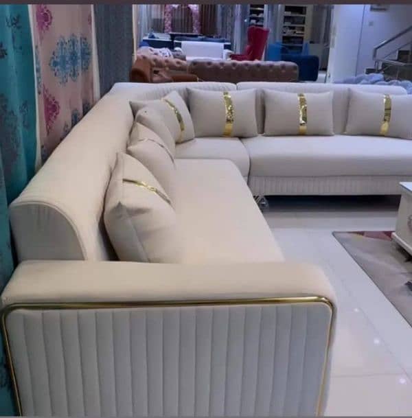 L shape sofa set 7.5 seats 2