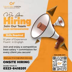 Onsite Salesperson (1-2 Years Experience) – Urgent Hiring