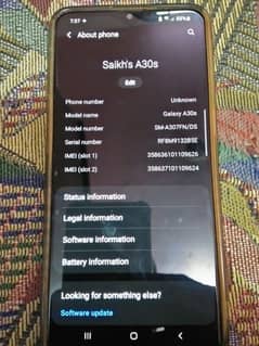 Samsung A30s 4 64