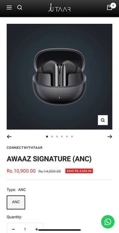 signature Awaz by taar branded airpods