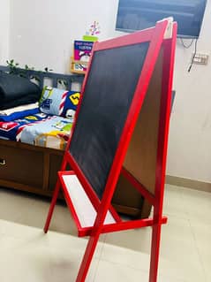 IKEA EASEL BLACK AND WHITE BOARD